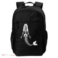 Mermaid Skeleton Halloween Funny Spooky Scary Swimming Backpack thumb 0