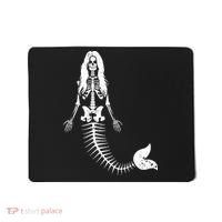 Mermaid Skeleton Halloween Funny Spooky Scary Swimming Mousepad thumb 0