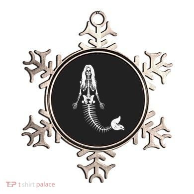 Mermaid Skeleton Halloween Funny Spooky Scary Swimming Ornament