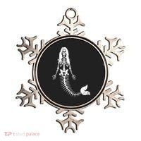 Mermaid Skeleton Halloween Funny Spooky Scary Swimming Ornament thumb 0