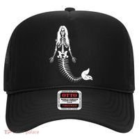 Mermaid Skeleton Halloween Funny Spooky Scary Swimming Hat thumb 0