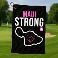 Maui Strong Hawaii Wildfire Relief Golf Towel thumb 1