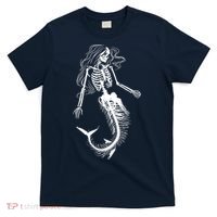Mermaid Skeleton Halloween Costume Women Girls T-Shirt thumb 0