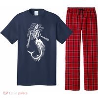 Mermaid Skeleton Halloween Costume Women Girls Pajama Set thumb 0