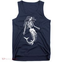 Mermaid Skeleton Halloween Costume Women Girls Tank Top thumb 0