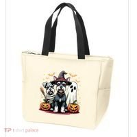 Miniature Schnauzer Halloween Costume Mummy Witch Ghost Dog Tote Bag thumb 3