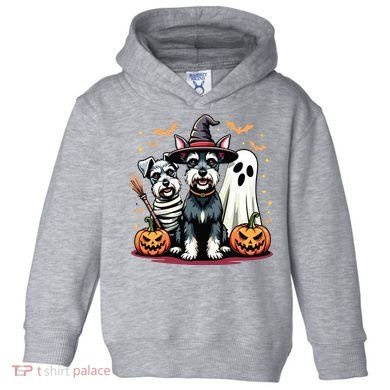Miniature Schnauzer Halloween Costume Mummy Witch Ghost Dog Toddler Hoodie