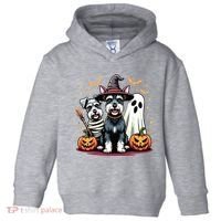 Miniature Schnauzer Halloween Costume Mummy Witch Ghost Dog Toddler Hoodie thumb 0