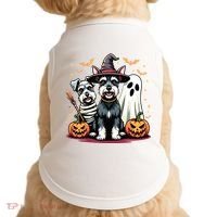 Miniature Schnauzer Halloween Costume Mummy Witch Ghost Dog Doggie Tank thumb 0