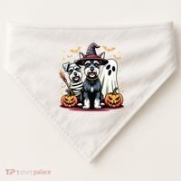 Miniature Schnauzer Halloween Costume Mummy Witch Ghost Dog USA-Made Doggie Bandana thumb 0