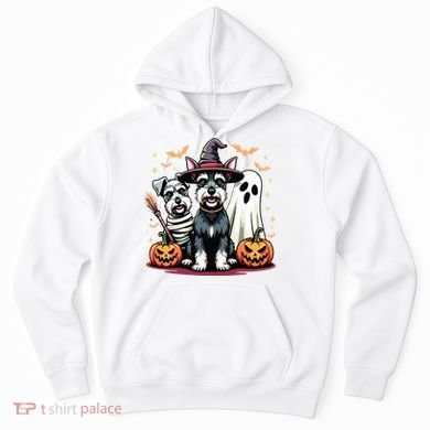 Miniature Schnauzer Halloween Costume Mummy Witch Ghost Dog Hoodie