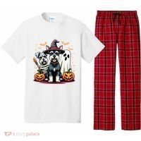 Miniature Schnauzer Halloween Costume Mummy Witch Ghost Dog Pajama Set thumb 0