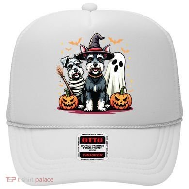 Miniature Schnauzer Halloween Costume Mummy Witch Ghost Dog Hat