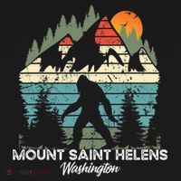 Mount Saint Helens Washington National Park Retro 80's Backpack thumb 2