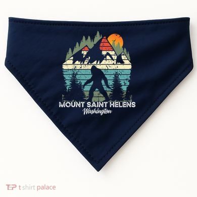Mount Saint Helens Washington National Park Retro 80's USA-Made Doggie Bandana