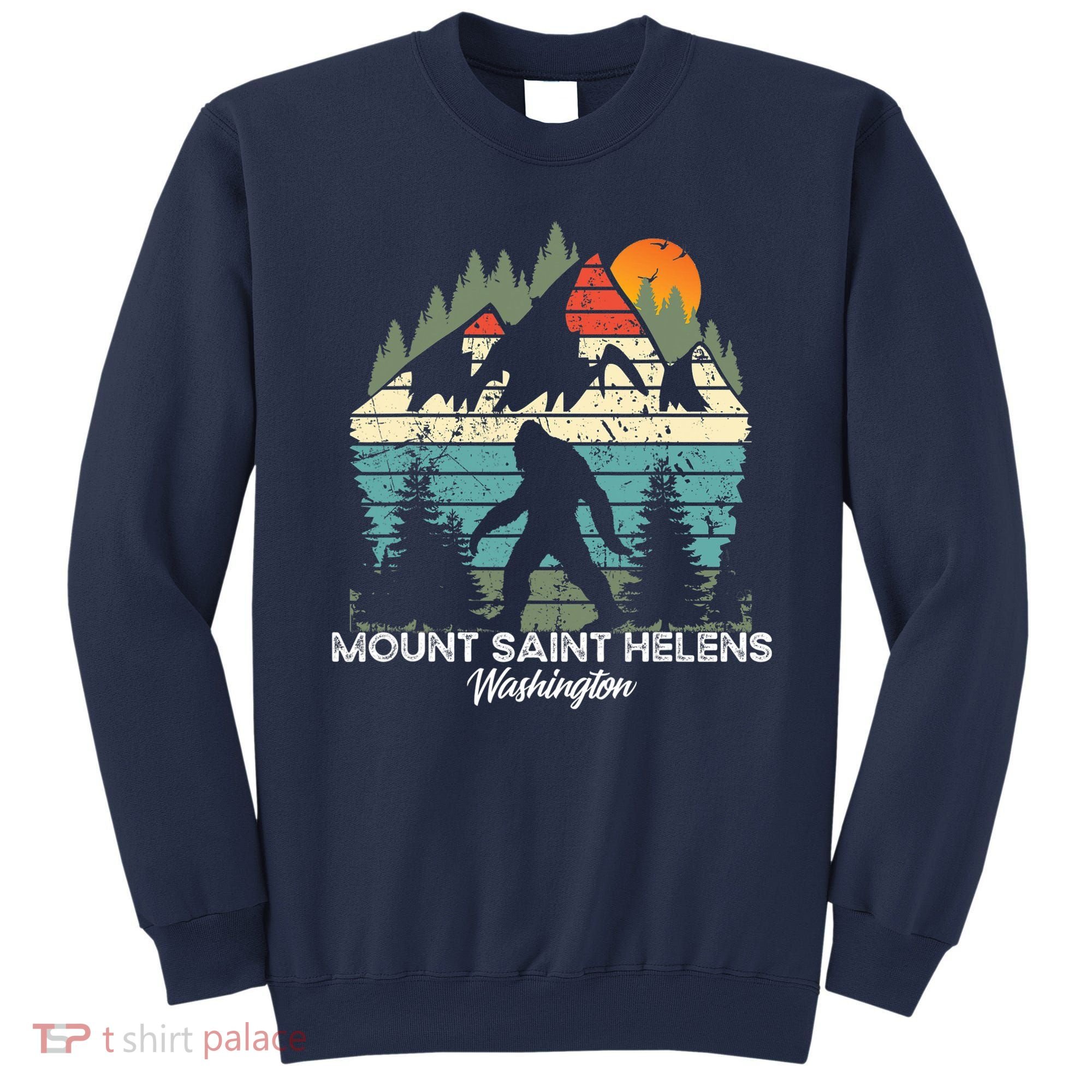 Mount Saint Helens Washington National Park Retro 80's Sweatshirt