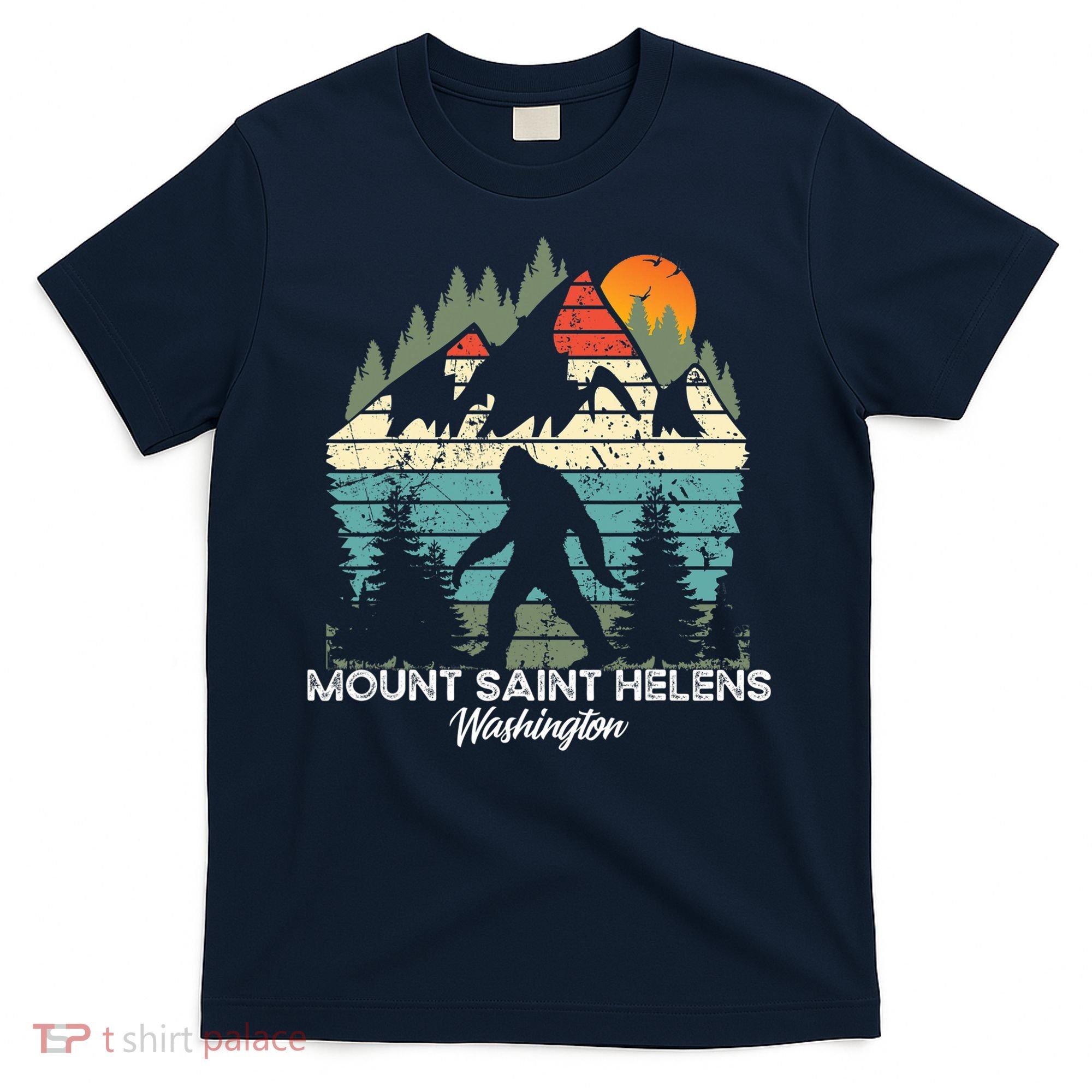 Mount Saint Helens Washington National Park Retro 80's T-Shirt