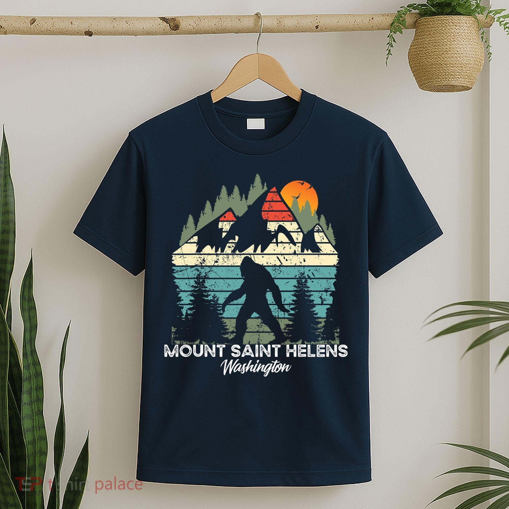 Mount Saint Helens Washington National Park Retro 80's T-Shirt