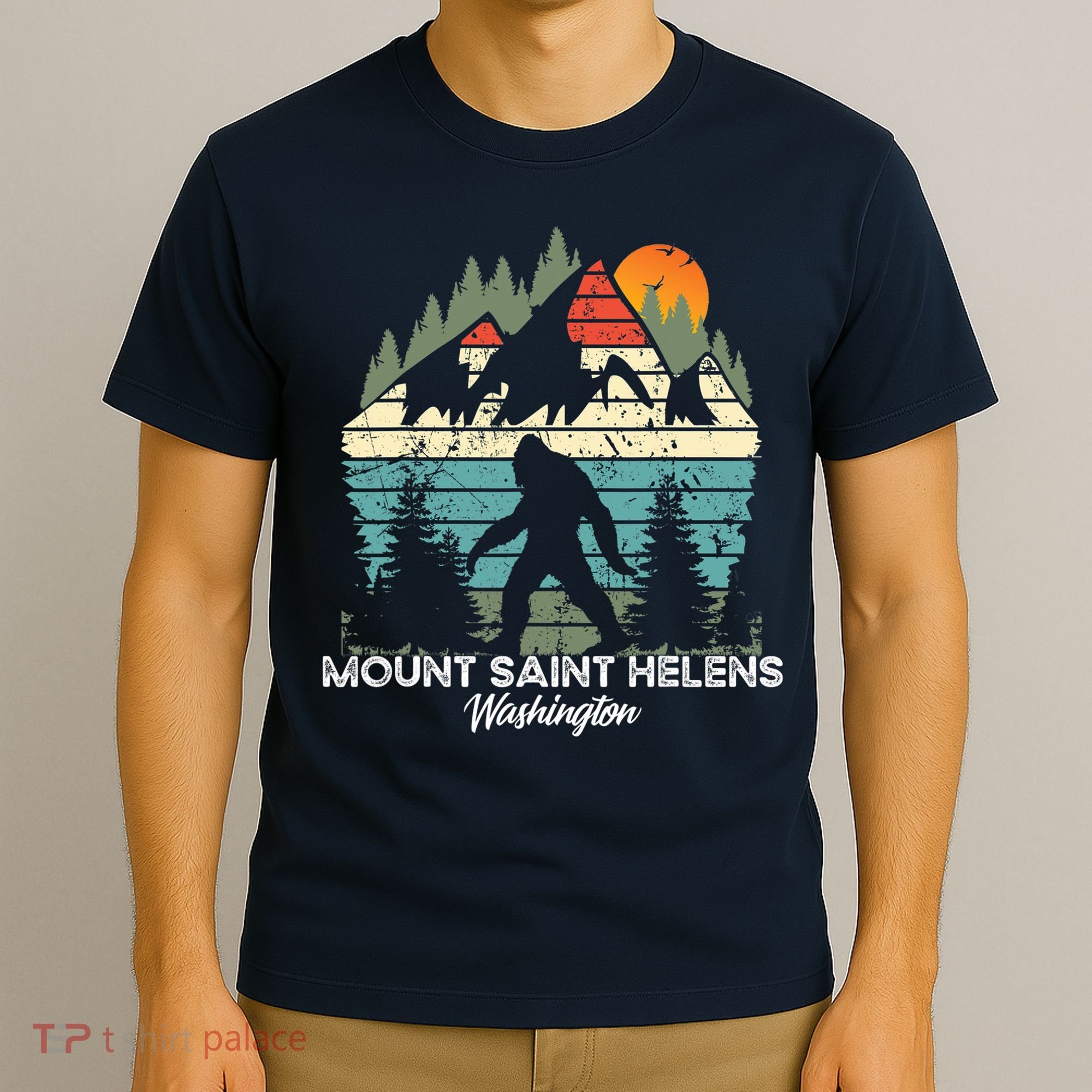 Mount Saint Helens Washington National Park Retro 80's T-Shirt