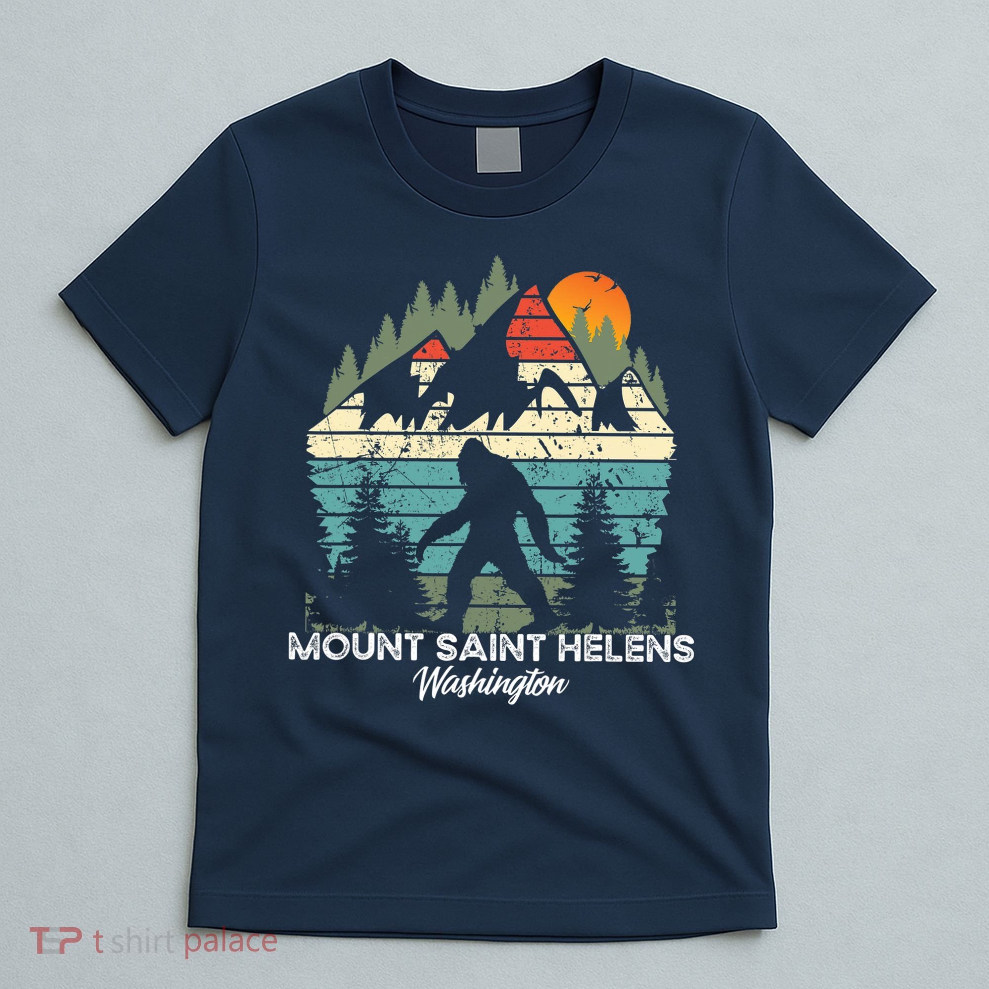 Mount Saint Helens Washington National Park Retro 80's T-Shirt
