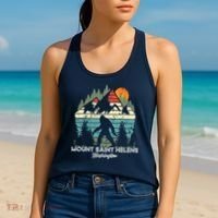 Mount Saint Helens Washington National Park Retro 80's Women's Tank Top thumb 2