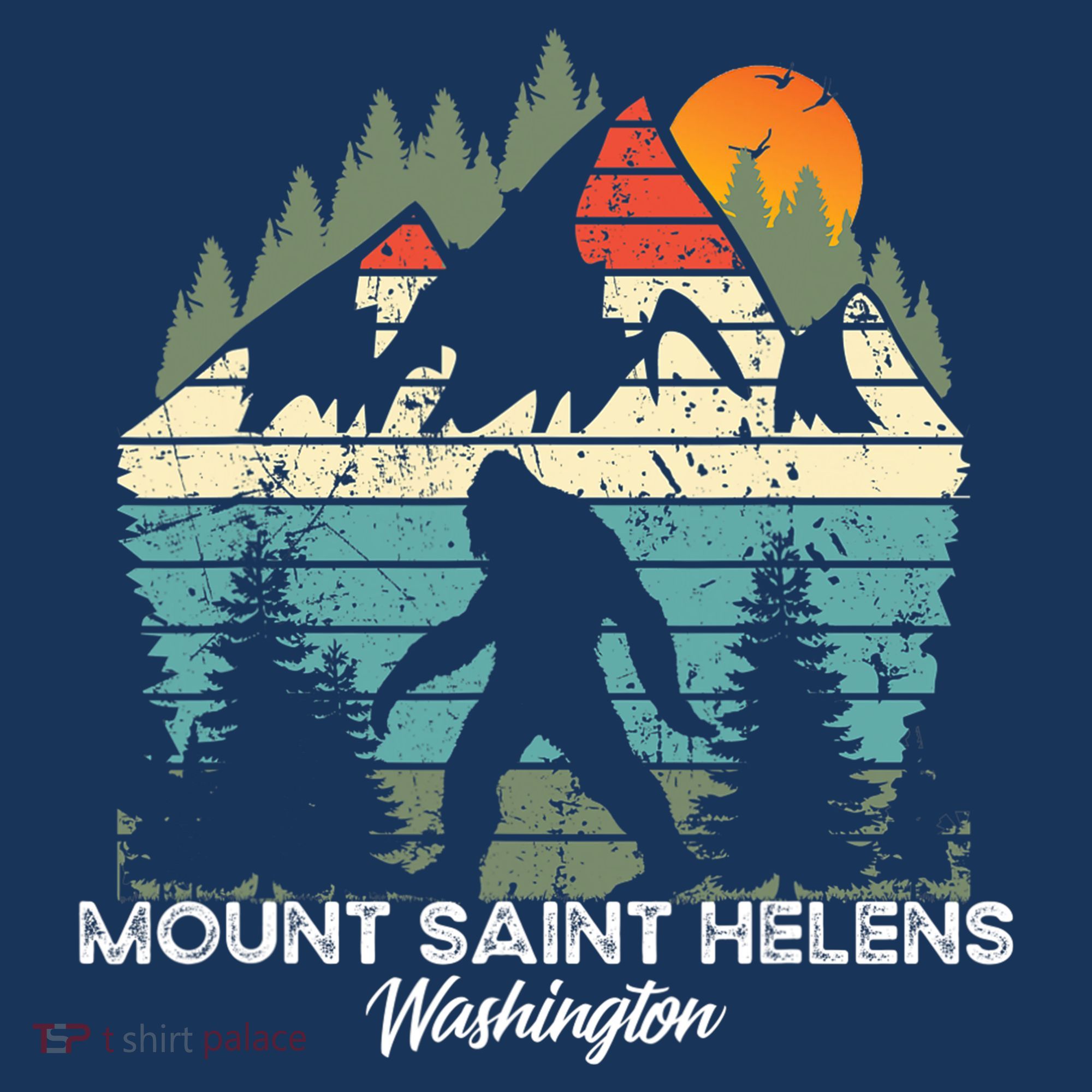Mount Saint Helens Washington National Park Retro 80's Women's Tank Top