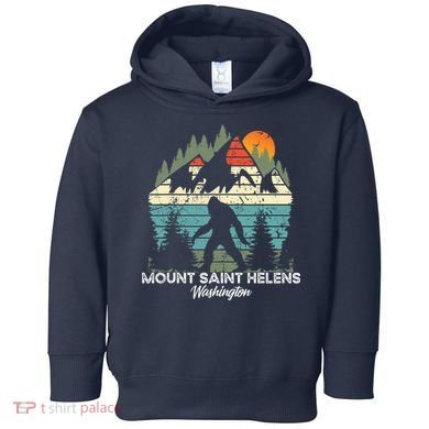 Mount Saint Helens Washington National Park Retro 80's Toddler Hoodie