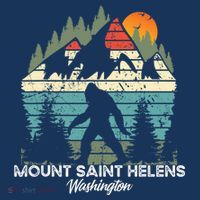 Mount Saint Helens Washington National Park Retro 80's Toddler Hoodie thumb 2