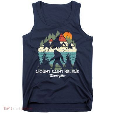 Mount Saint Helens Washington National Park Retro 80's Tank Top