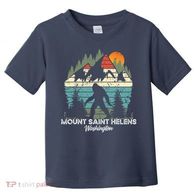 Mount Saint Helens Washington National Park Retro 80's Toddler T-Shirt