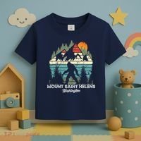 Mount Saint Helens Washington National Park Retro 80's Toddler T-Shirt thumb 3