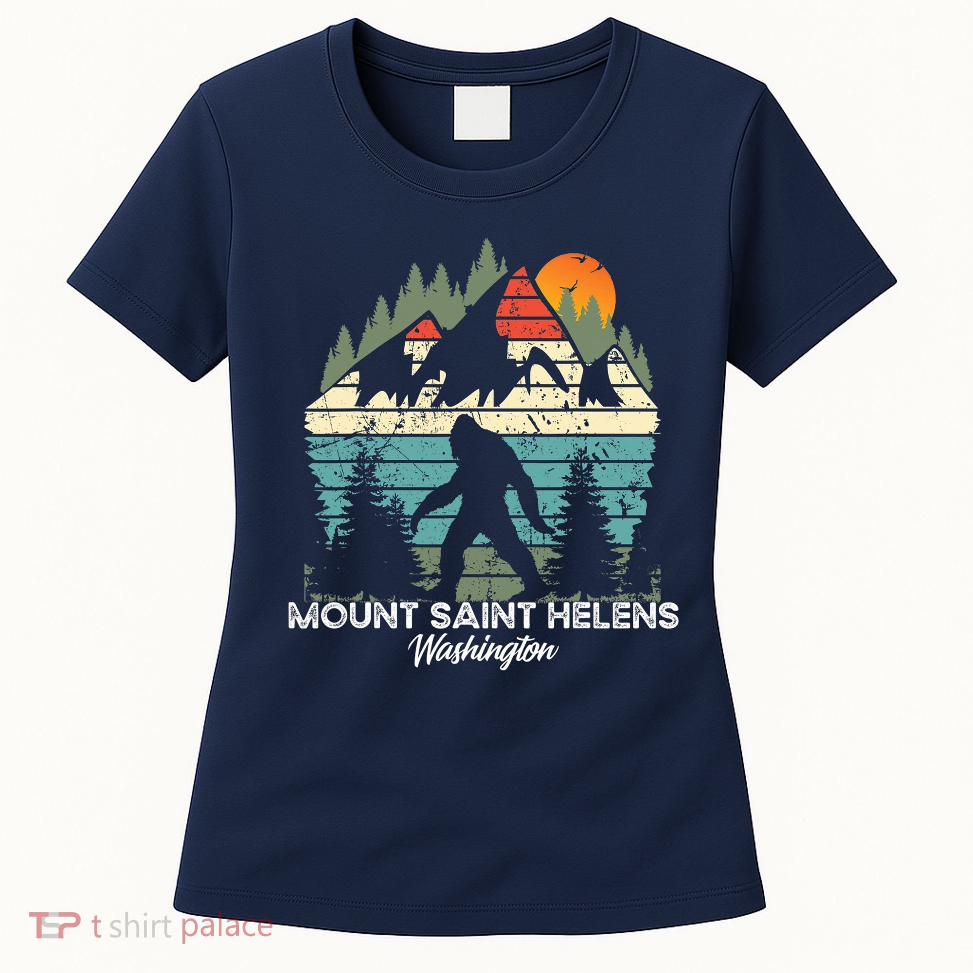 Mount Saint Helens Washington National Park Retro 80's Women's T-Shirt