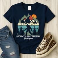 Mount Saint Helens Washington National Park Retro 80's Women's T-Shirt thumb 3