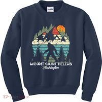 Mount Saint Helens Washington National Park Retro 80's Kids Sweatshirt thumb 0