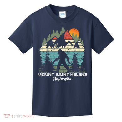 Mount Saint Helens Washington National Park Retro 80's Kids T-Shirt