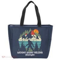 Mount Saint Helens Washington National Park Retro 80's Tote Bag thumb 0