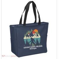 Mount Saint Helens Washington National Park Retro 80's Tote Bag thumb 2