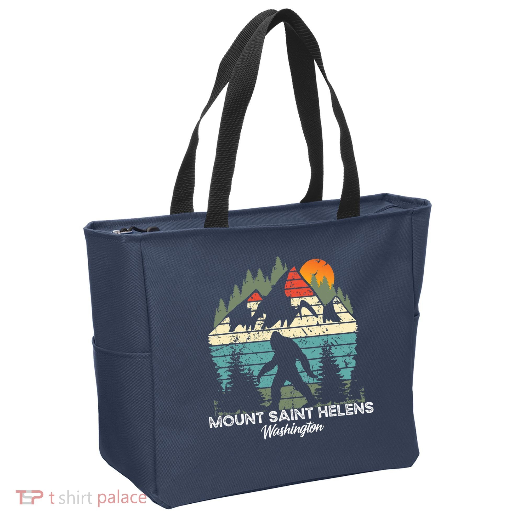 Mount Saint Helens Washington National Park Retro 80's Tote Bag