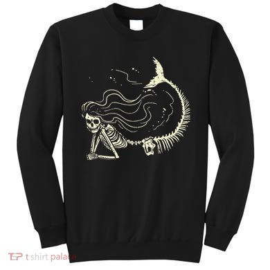 Mermaid Skeleton Halloween Costume Sweatshirt