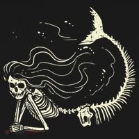 Mermaid Skeleton Halloween Costume Polo thumb 3