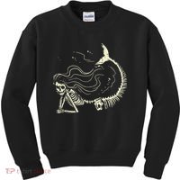 Mermaid Skeleton Halloween Costume Kids Sweatshirt thumb 0