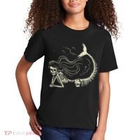 Mermaid Skeleton Halloween Costume Kids T-Shirt thumb 2