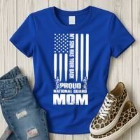 My Son Has Your Back Proud National Guard Mom Army Mom Gift Women's T-Shirt thumb 3