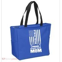 My Son Has Your Back Proud National Guard Mom Army Mom Gift Tote Bag thumb 2