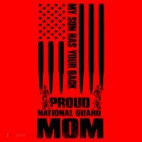 My Son Has Your Back Proud National Guard Mom Army Mom Gift Santa Hat thumb 1