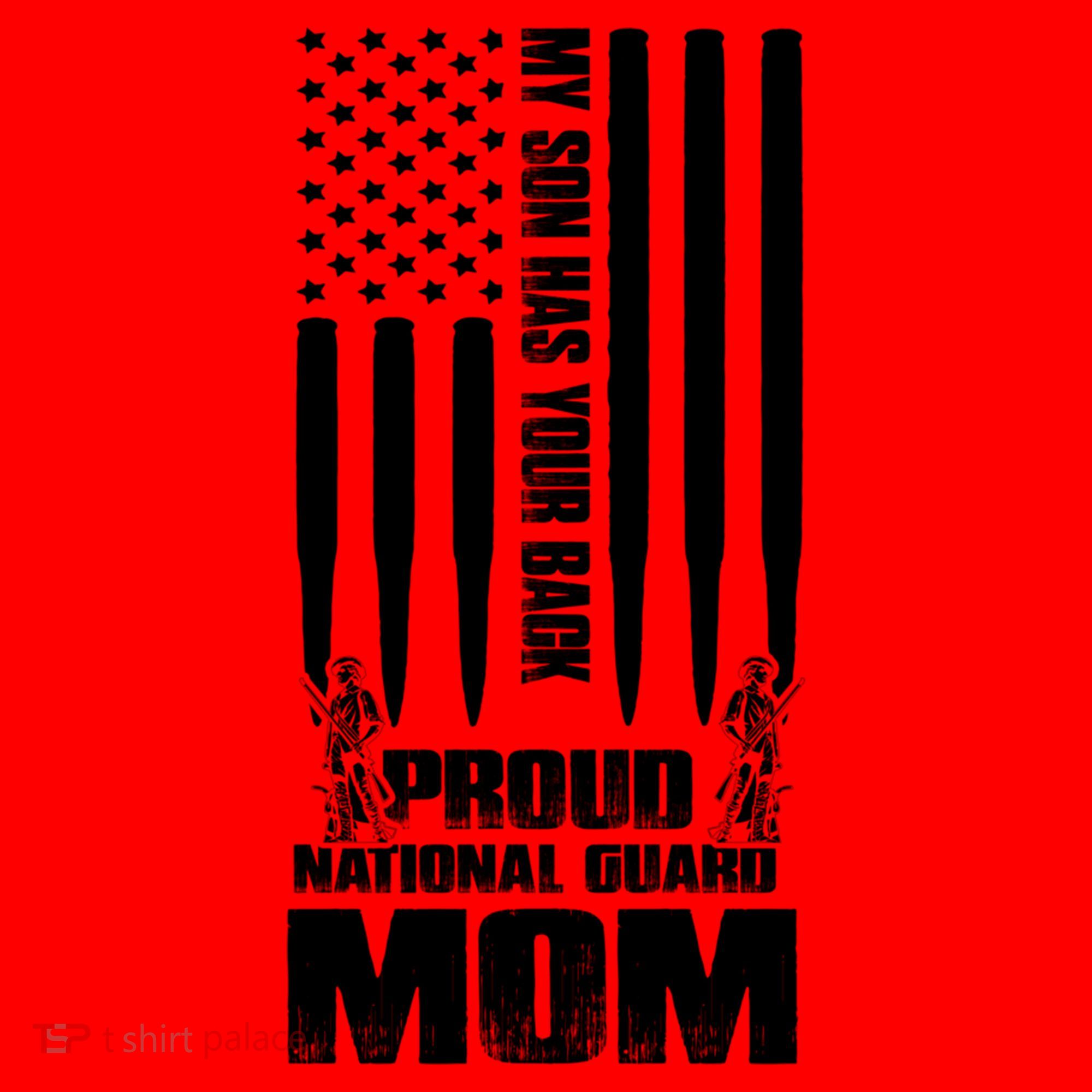 My Son Has Your Back Proud National Guard Mom Army Mom Gift Santa Hat