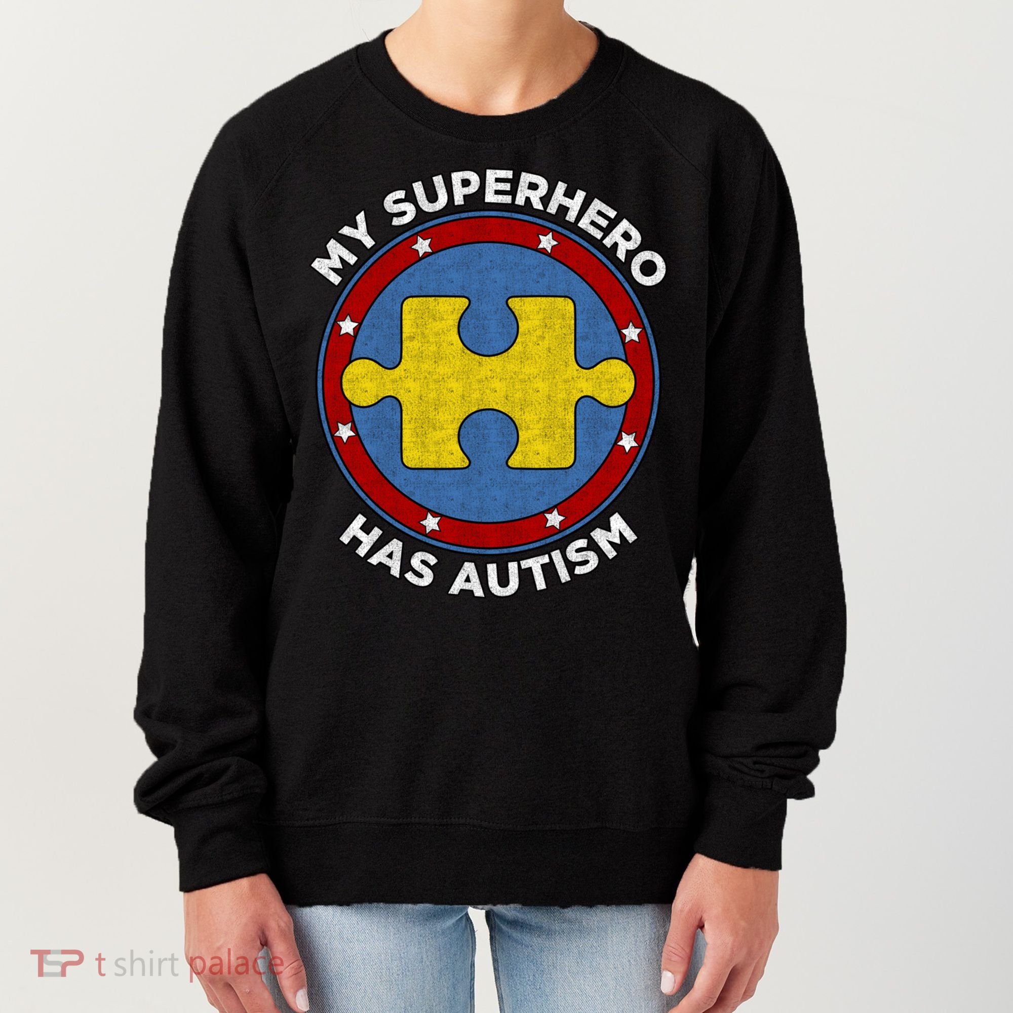 My Superhero Has Autism Awareness Gift Support Gift Women's Sweatshirt