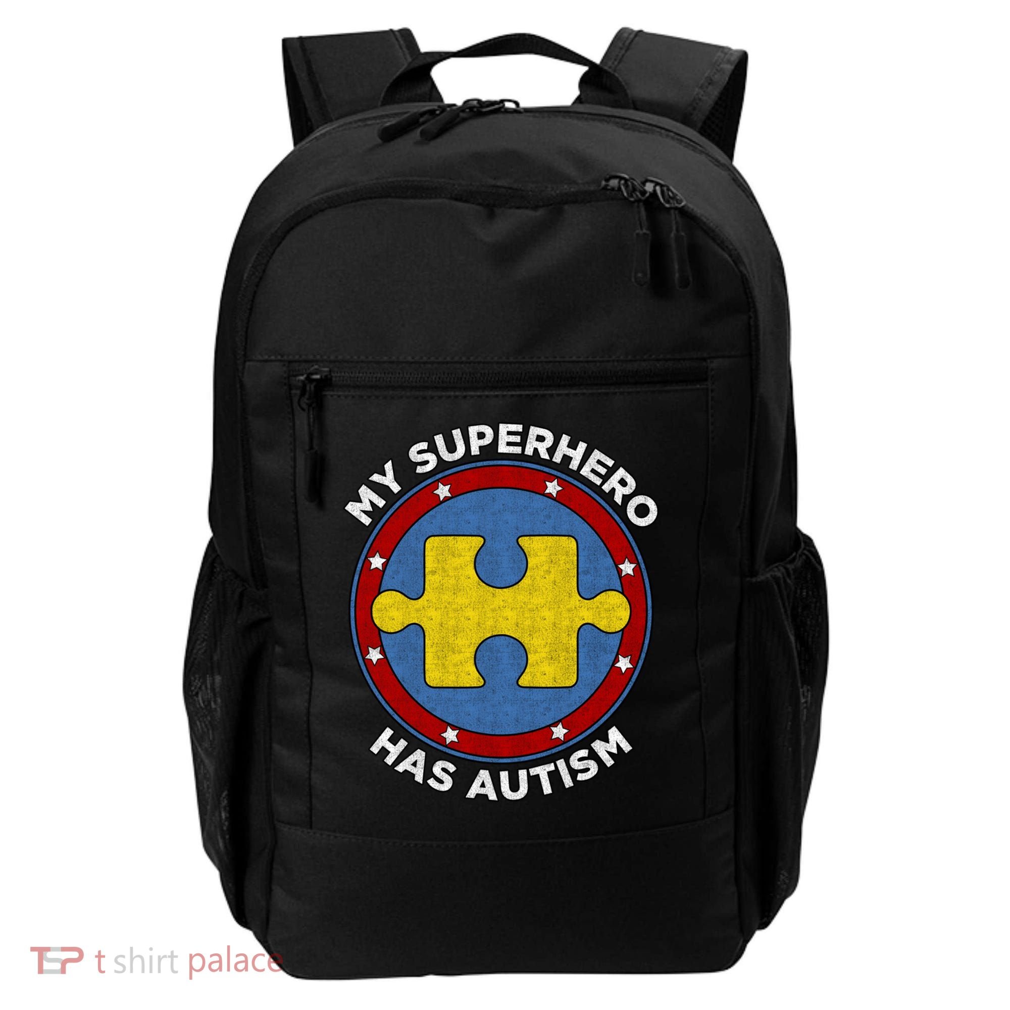 My Superhero Has Autism Awareness Gift Support Gift Backpack
