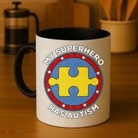 My Superhero Has Autism Awareness Gift Support Gift Coffee Mug thumb 4