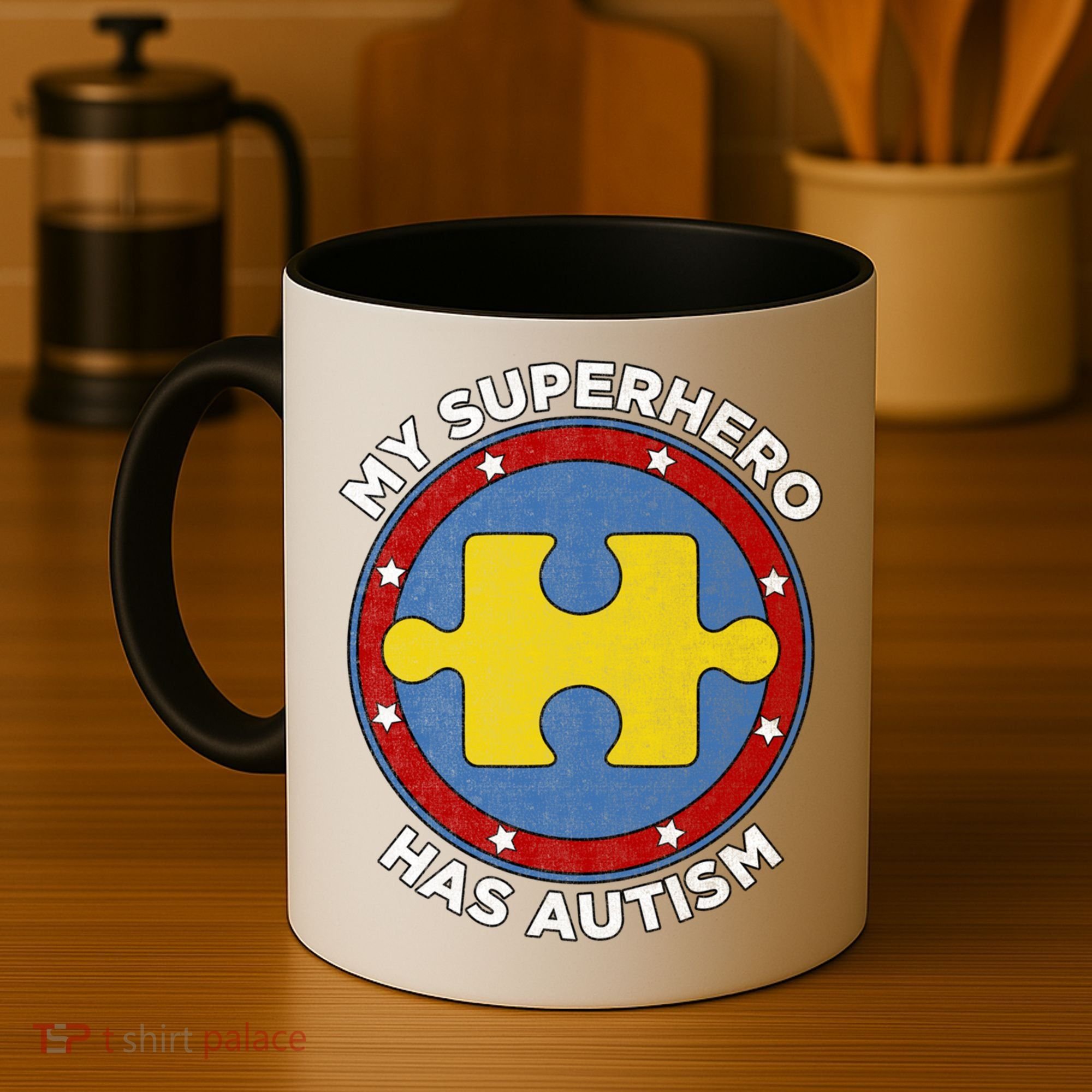 My Superhero Has Autism Awareness Gift Support Gift Coffee Mug